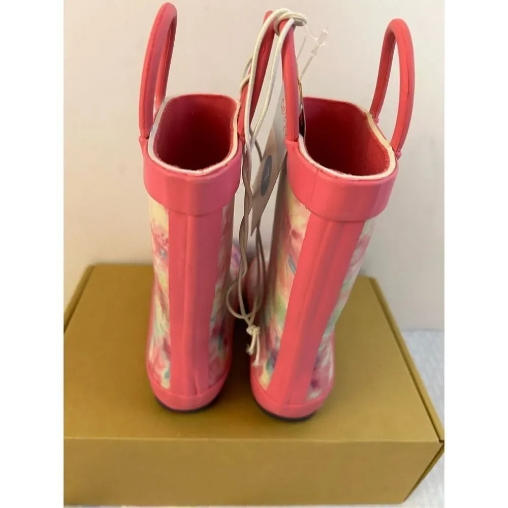 Cat & Jack Target little girls waterproof boots pink Odetta 7 NEW‎